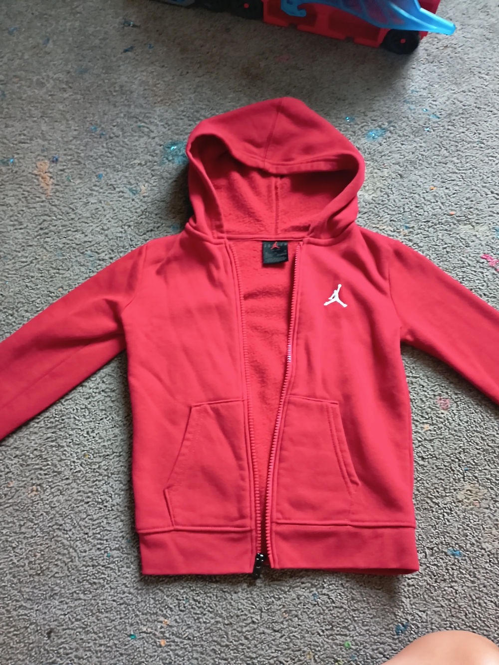 Jordan Boys 4T Red Zip Up Jacket